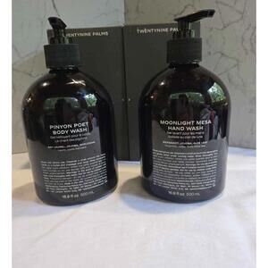 New Set of  29 Palms Moonlight Mesa Hand Wash & Pinyon Poet Body Wash